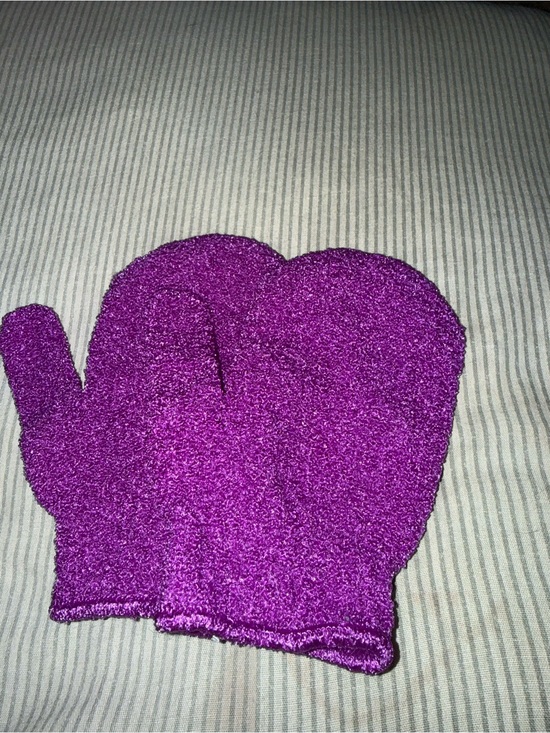 Accessories - Plush Spa Exfoliating Mitts - Purple